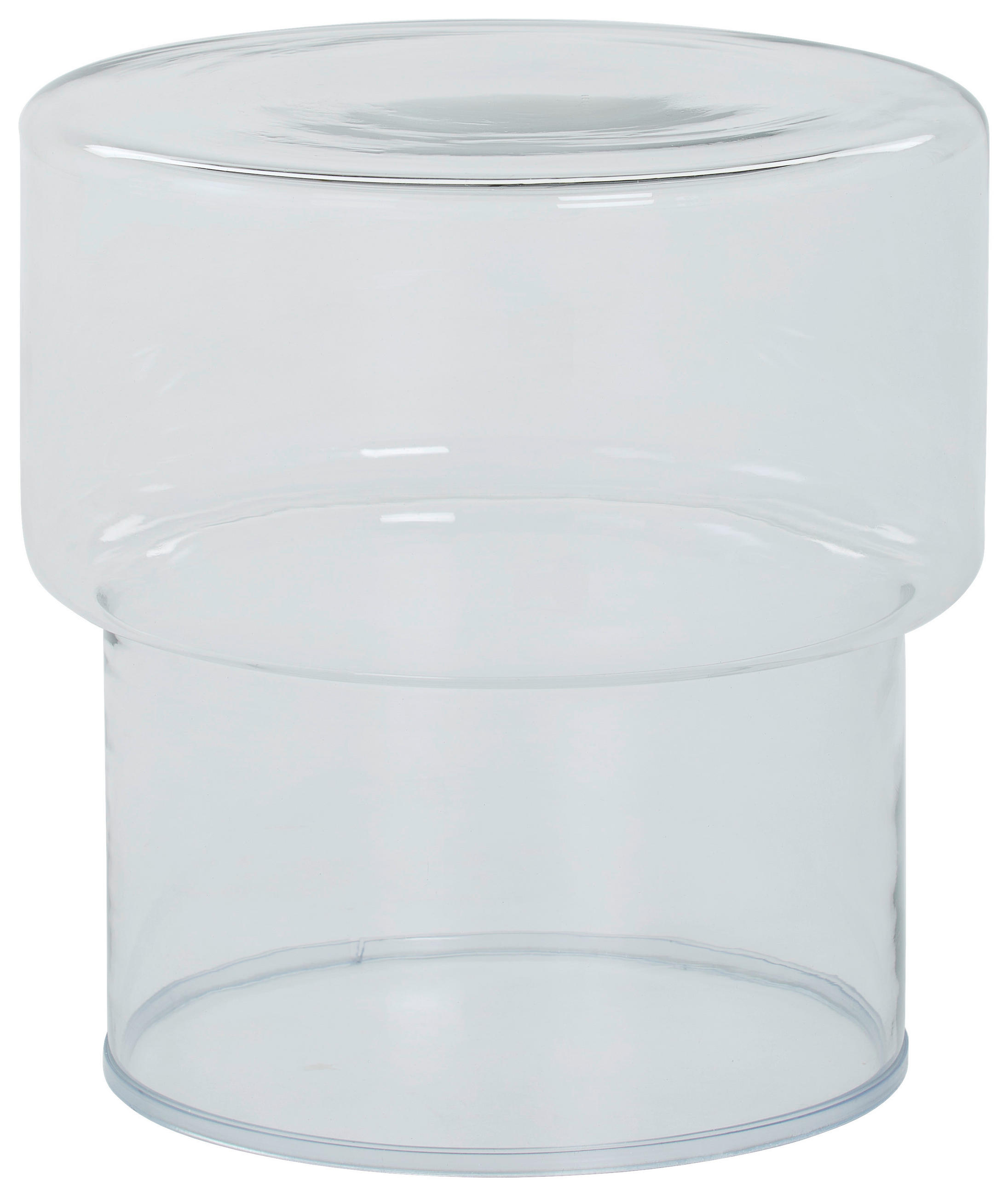 BEISTELLTISCH 35/35/36 cm Transparent rund  - Transparent, Design, Glas (35/35/36cm) - Livetastic