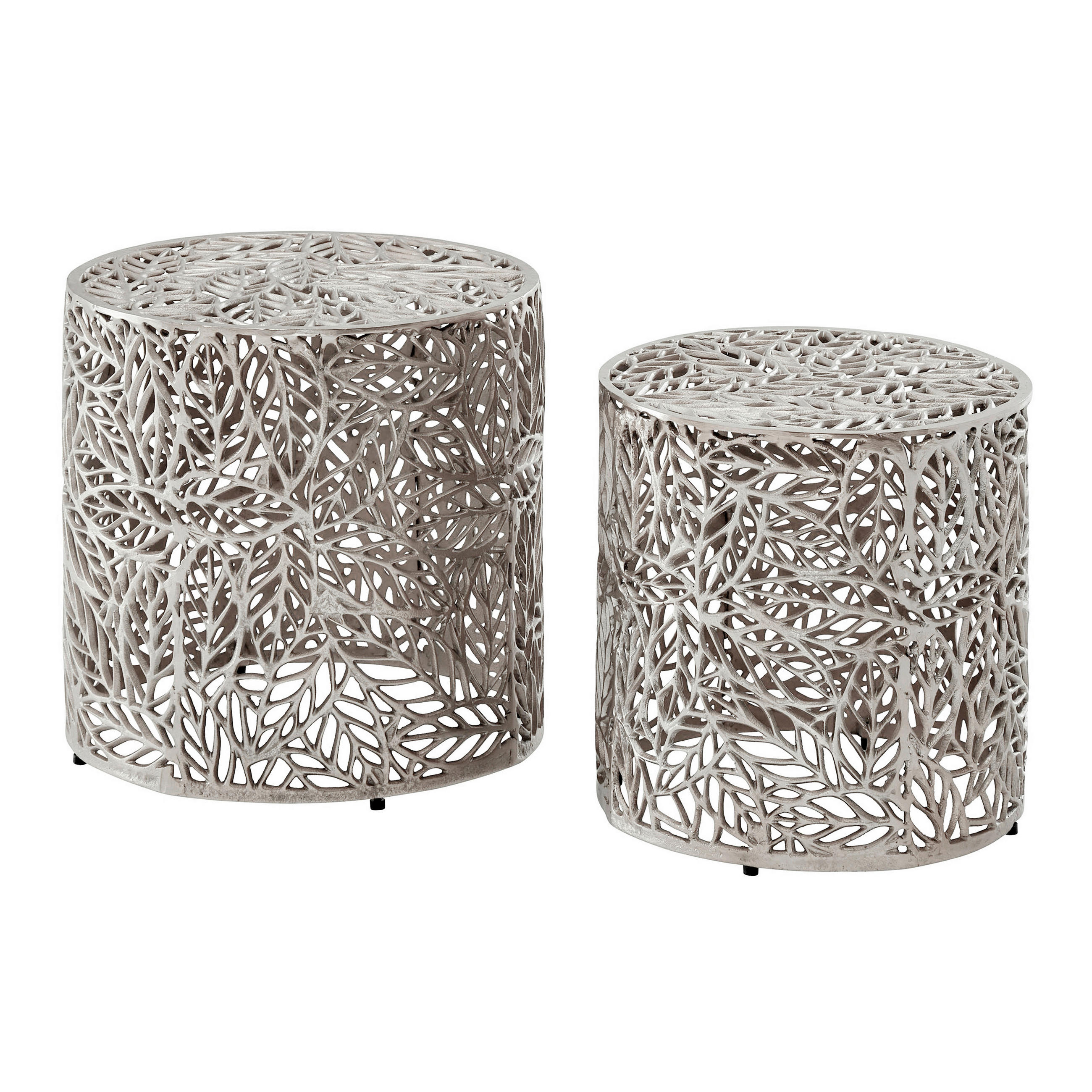 SATSBORD i metall 41/41/42 cm  - silver, Design, metall (41/41/42cm) - Livetastic
