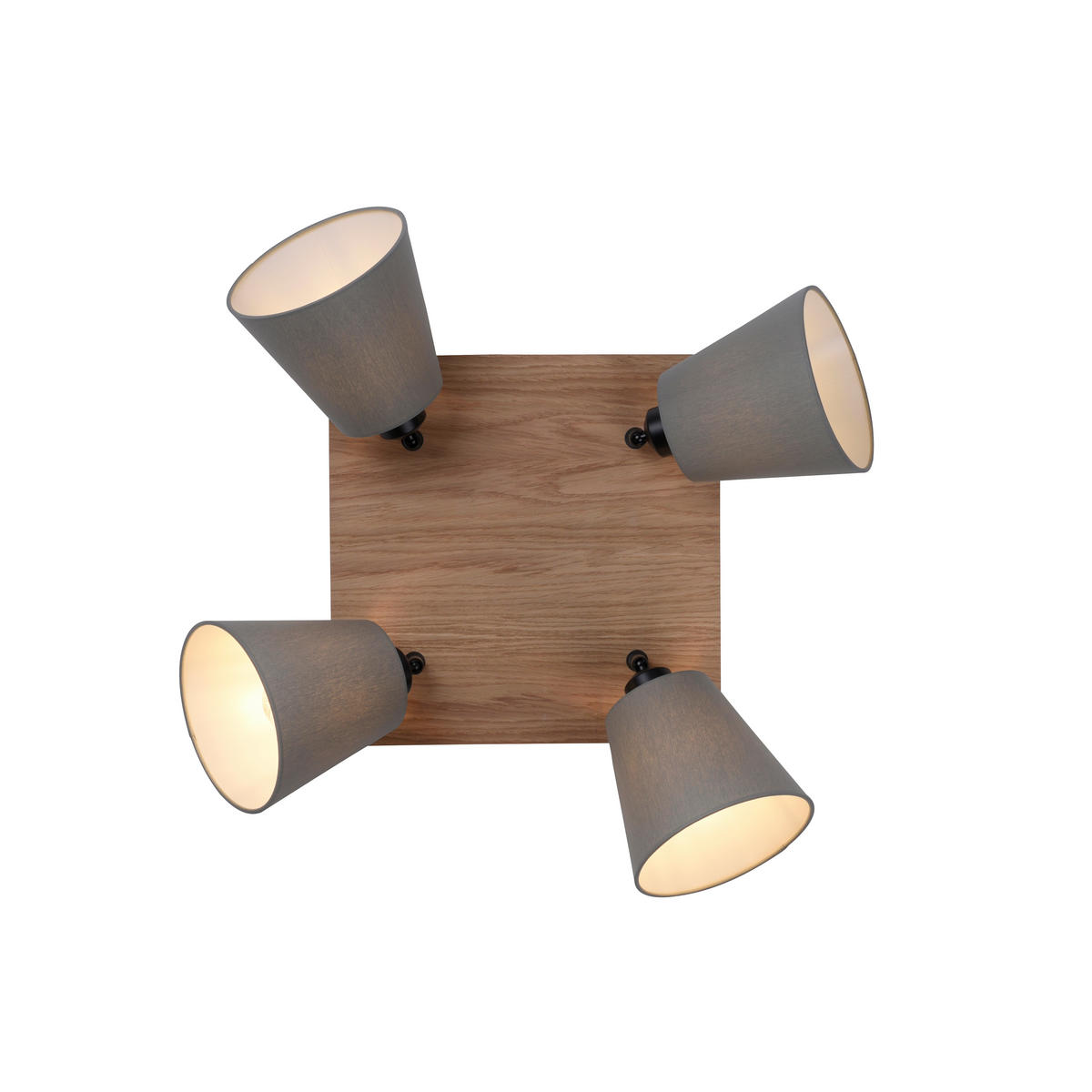 DECKENLEUCHTE    77/28/26 cm  - Natur, Holzwerkstoff/Metall (77/28/26cm)