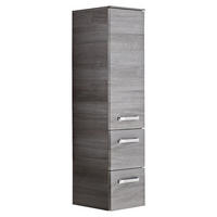 MIDISZEKRÉNY  - sötétbarna/króm, Konventionell, faalapú anyag/Üveg (30/121/33cm) - Sadena