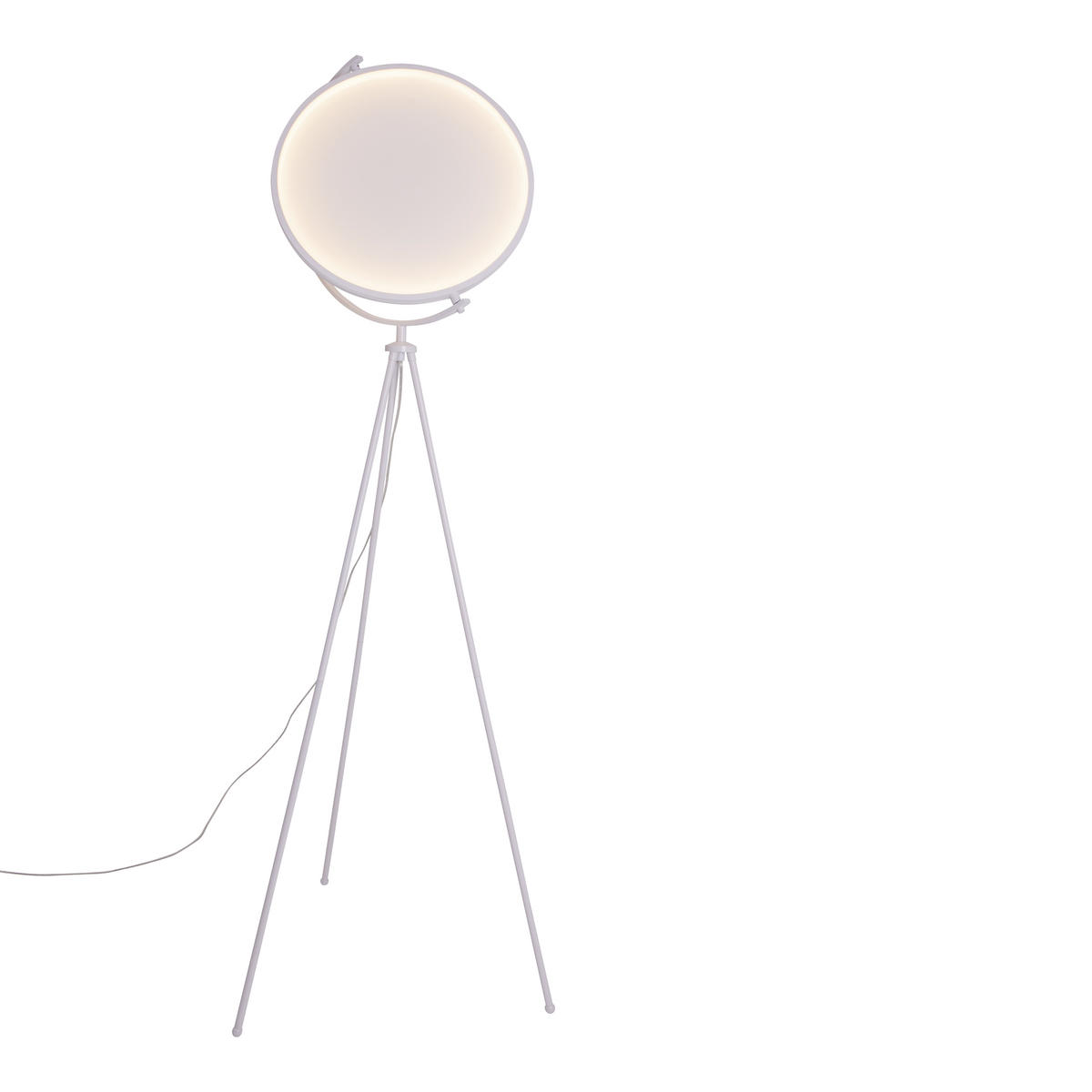 LED-STEHLEUCHTE 41/156 cm    - Weiß, Design, Kunststoff/Textil (41/156cm) - Näve