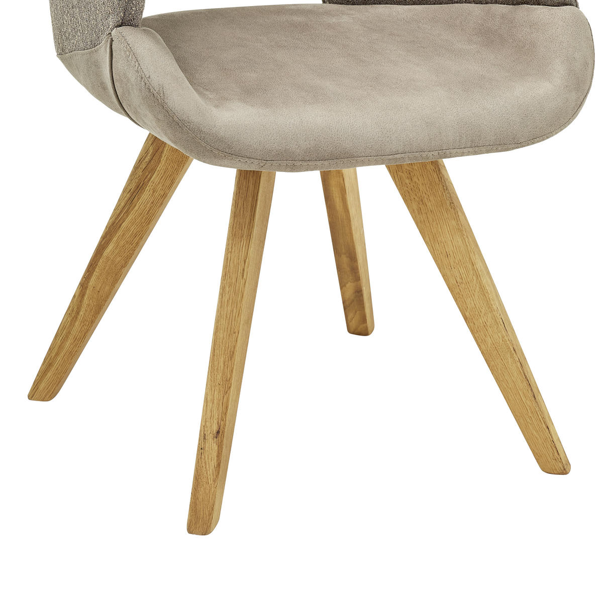 ARMLEHNSTUHL  in Webstoff, Flachgewebe  - Eichefarben/Creme, Design, Textil (58/83/59cm) - Linea Natura