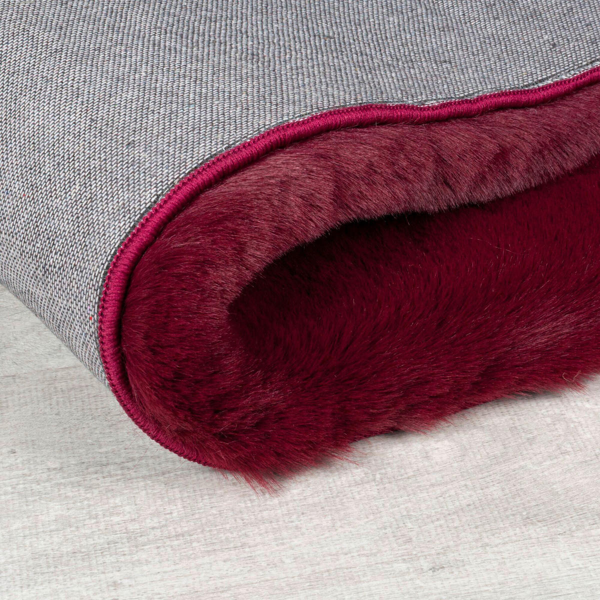 WEBTEPPICH 200/290 cm IVY LUXURY FUR Rot  - Rot, KONVENTIONELL, Textil (200/290cm)