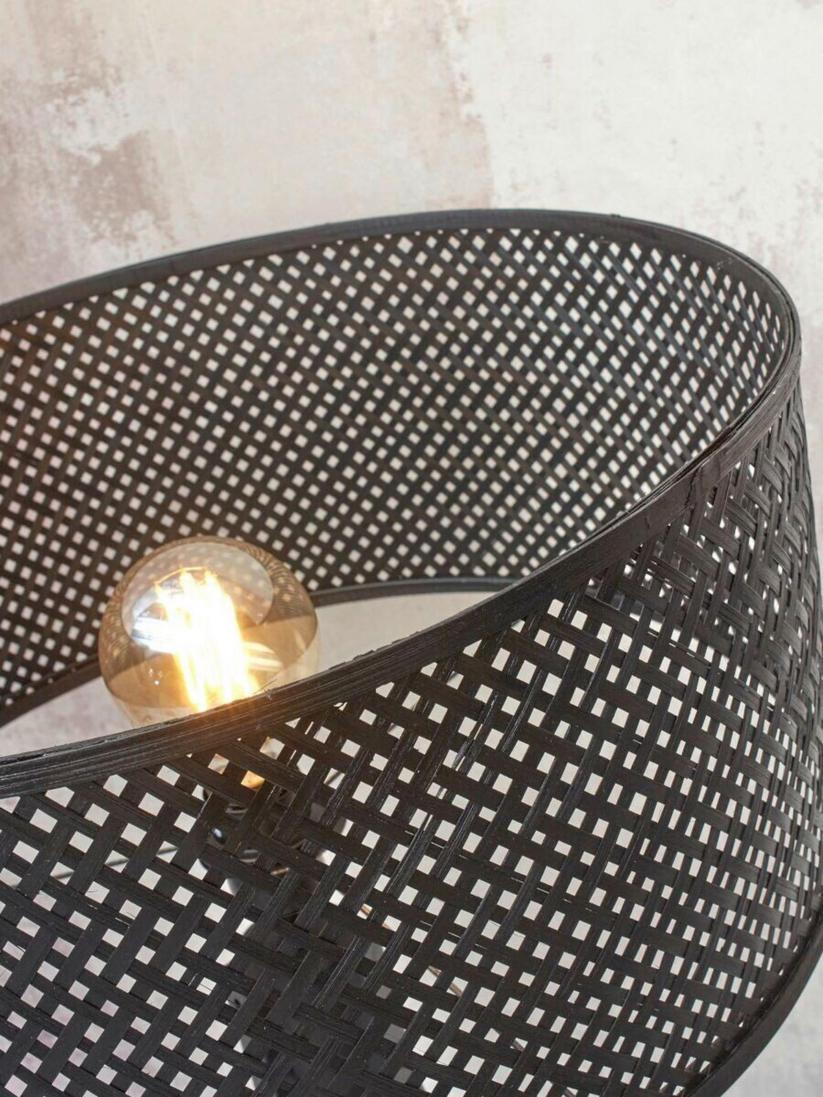 STOLNÍ LAMPA, nástěnný stmívač, 20/40/20 cm - černá, Trend (20/40/20cm) - Good & Mojo