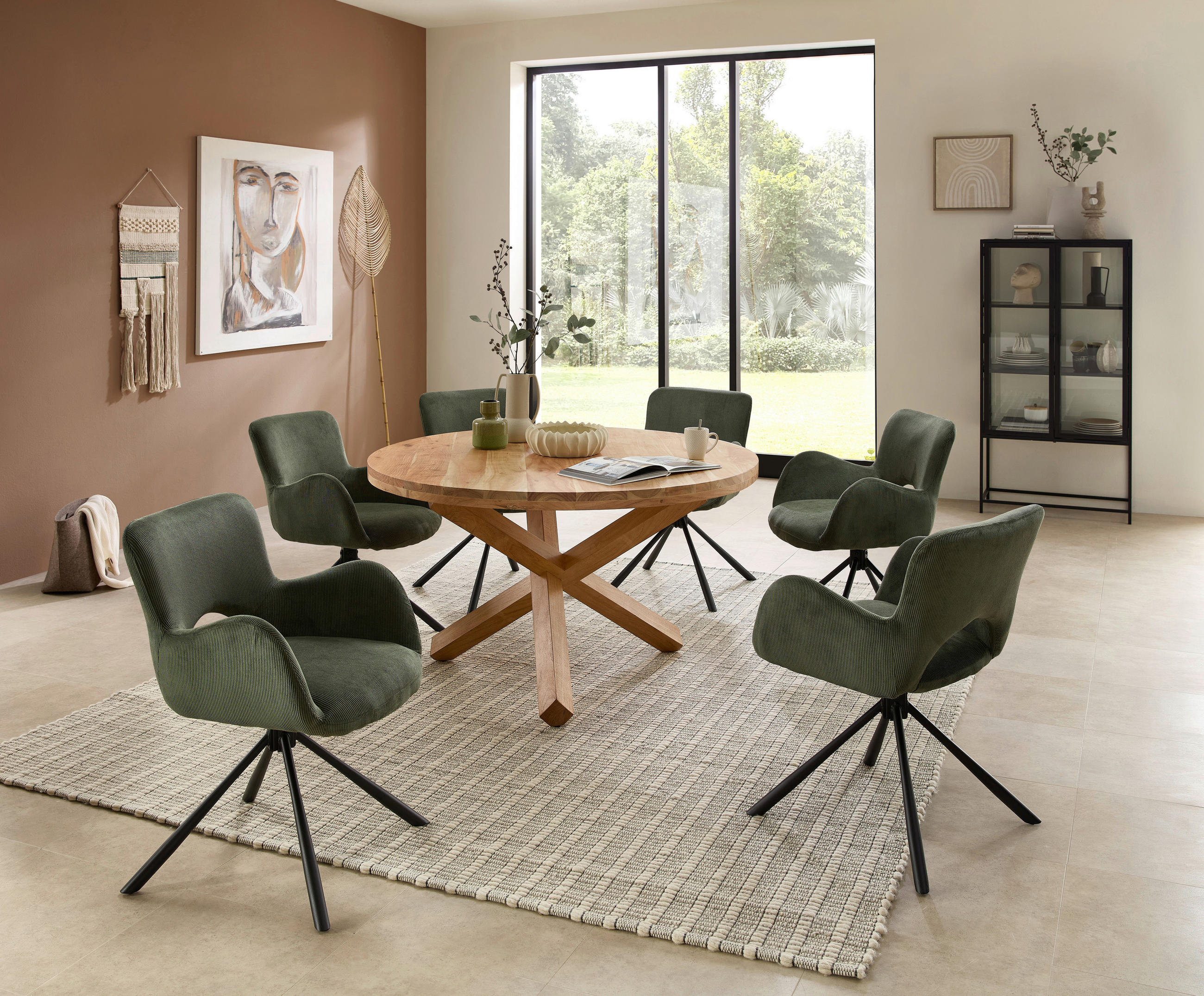ESSTISCH in Holz 130/130/76 cm  - Akaziefarben, MODERN, Holz (130/130/76cm) - Livetastic