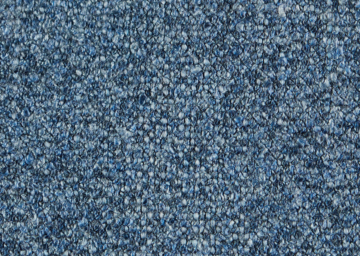SESSEL Flachgewebe, Mikrofaser Blau  - Blau/Schwarz, Design, Textil/Metall (84/65/91cm) - Koinor