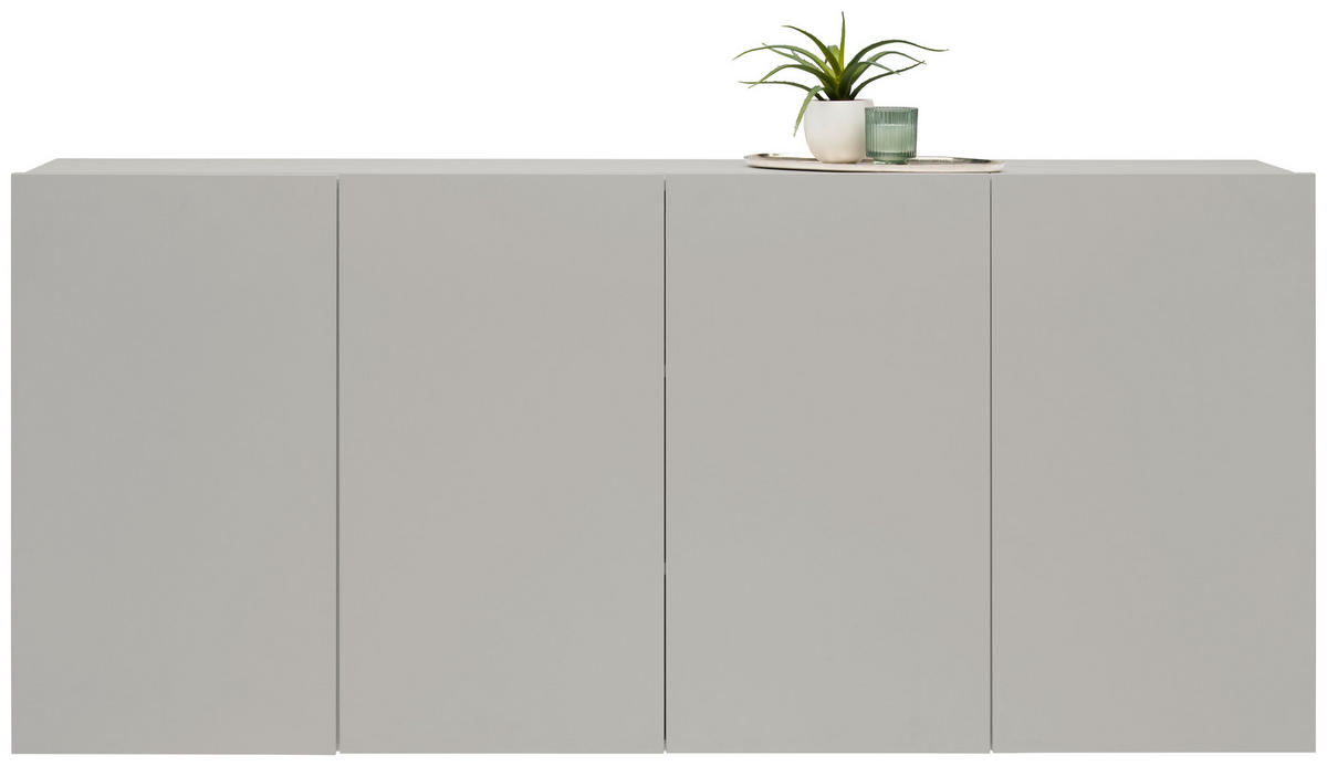 KOMODA, bež  - bež, Design, leseni material (180/80/42cm) - Hom`in
