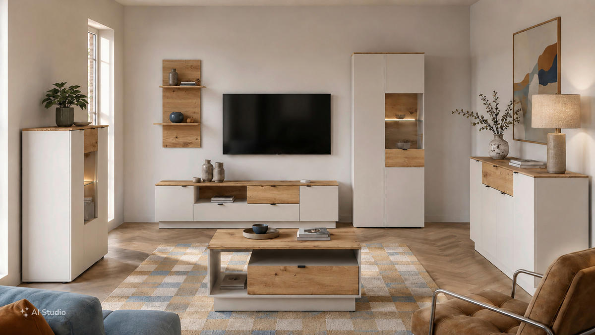 SIDEBOARD VIONA 135/90/40 cm 1 Schublade(n)  - Kaschmir/Eiche Artisan, Basics, Holzwerkstoff/Kunststoff (135/90/40cm) - Livetastic