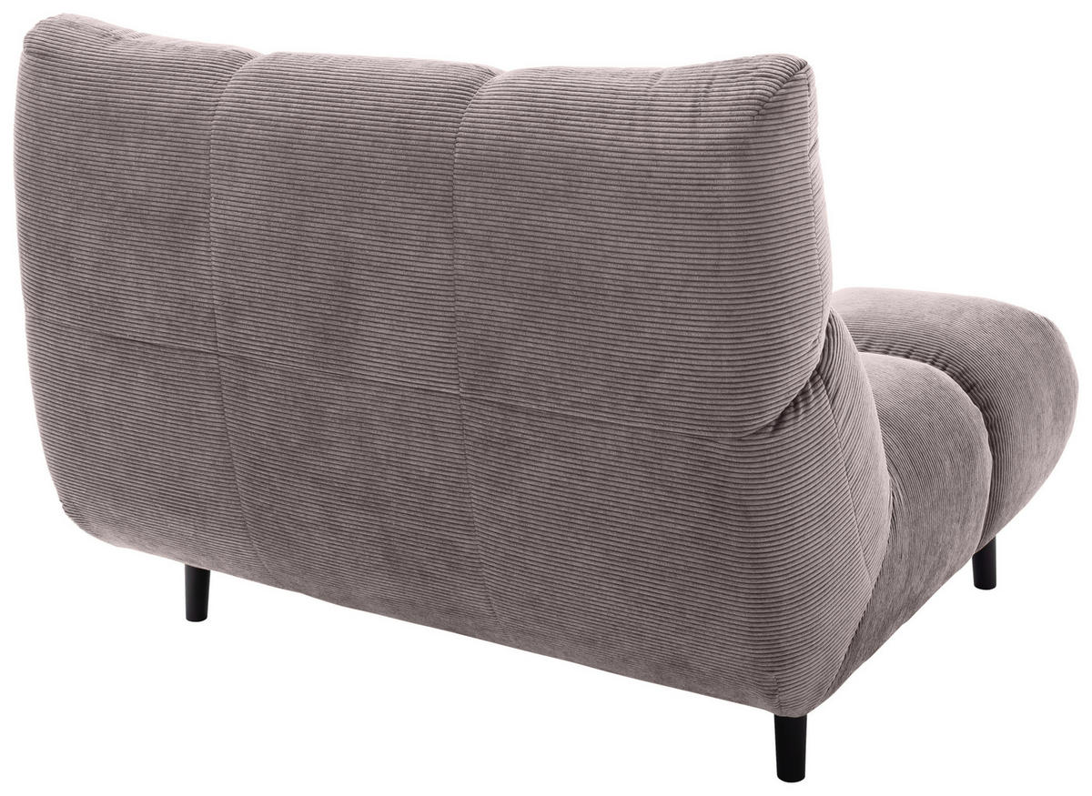 SESSEL in Feincord Taupe  - Taupe/Schwarz, Design, Holz/Textil (112/85/108cm) - Pure Home Lifestyle