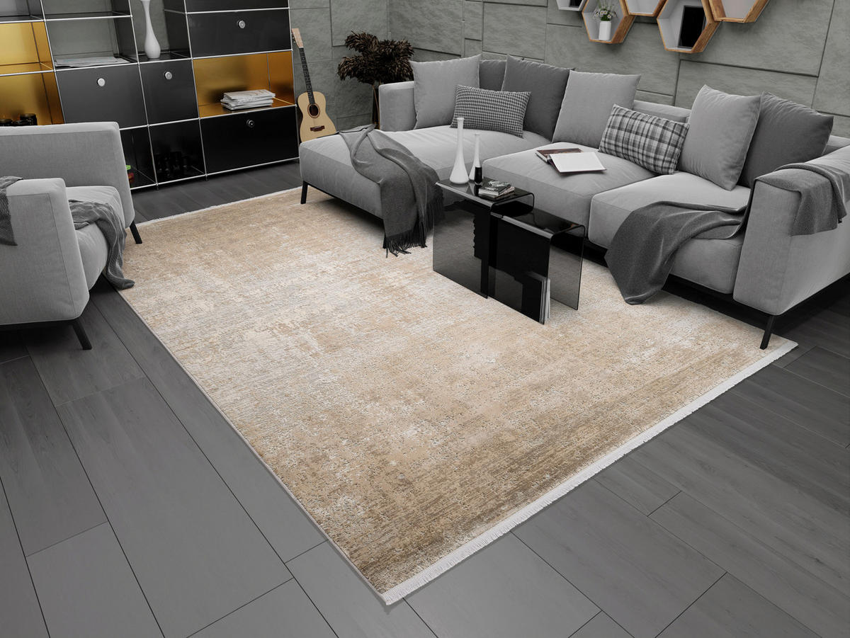 WEBTEPPICH 140/200 cm Gelb  - Gelb, Design, Textil (140/200cm) - Musterring