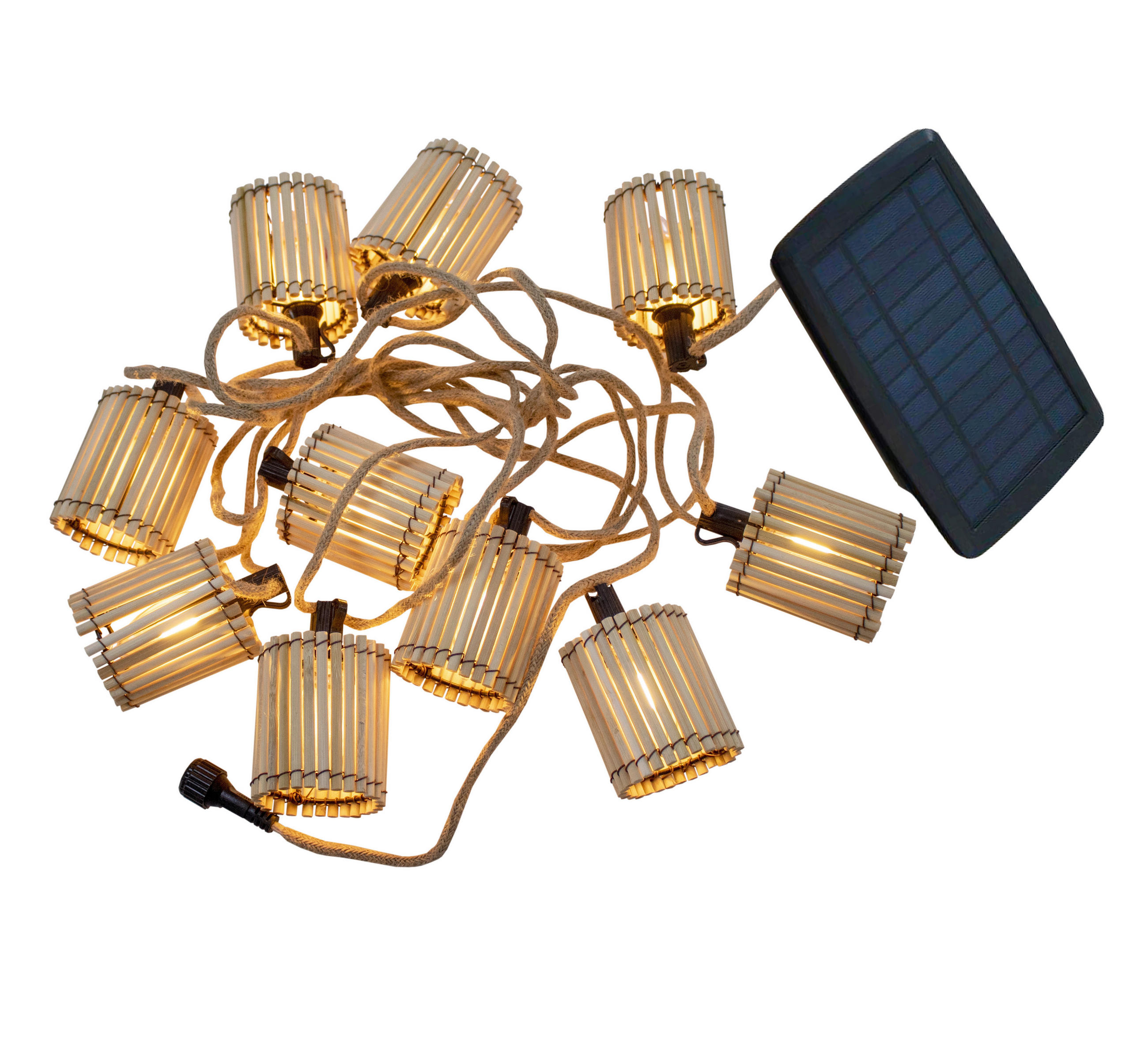 LICHTERKETTE 800 cm  - Braun/Naturfarben, Natur, Naturmaterialien (800cm) - Newgarden