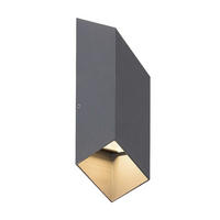 SPOLJNA ZIDNA SVETILJKA Tilburg  - antracit, Osnovno, metal (8,5/6,5/24,5cm)