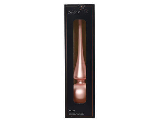 CHRISTBAUMSPITZE  - Altrosa, Basics, Glas (8/7/28cm)