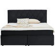 BOXSPRINGBETT 180/200 cm  in Schwarz  - Schwarz, Design, Kunststoff/Textil (180/200cm) - Xora