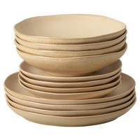 KOMBISERVICE Champagner LIVIA 12-teilig 4 Personen  - Champagner, Basics, Keramik - Costa Nova