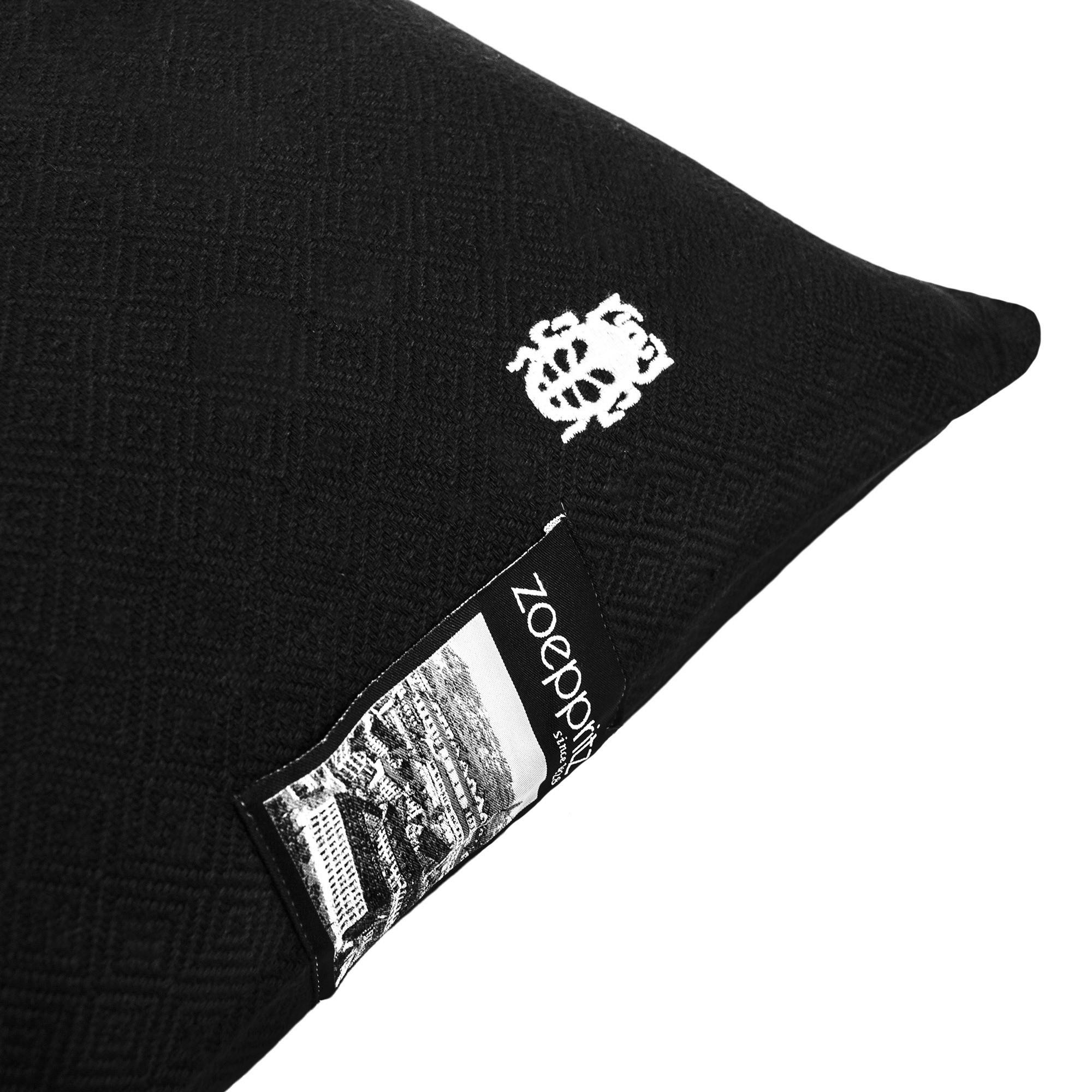 KISSENHÜLLE 40/40 cm  - Schwarz, Basics, Textil (40/40cm) - Zoeppritz