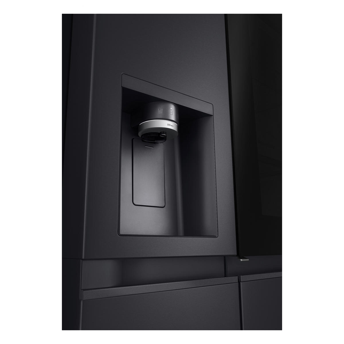 SIDE-BY-SIDE 91,3/179/73,5 cm GSXE90EVDD  - Schwarz, Basics, Glas/Kunststoff (91,3/179/73,5cm) - LG