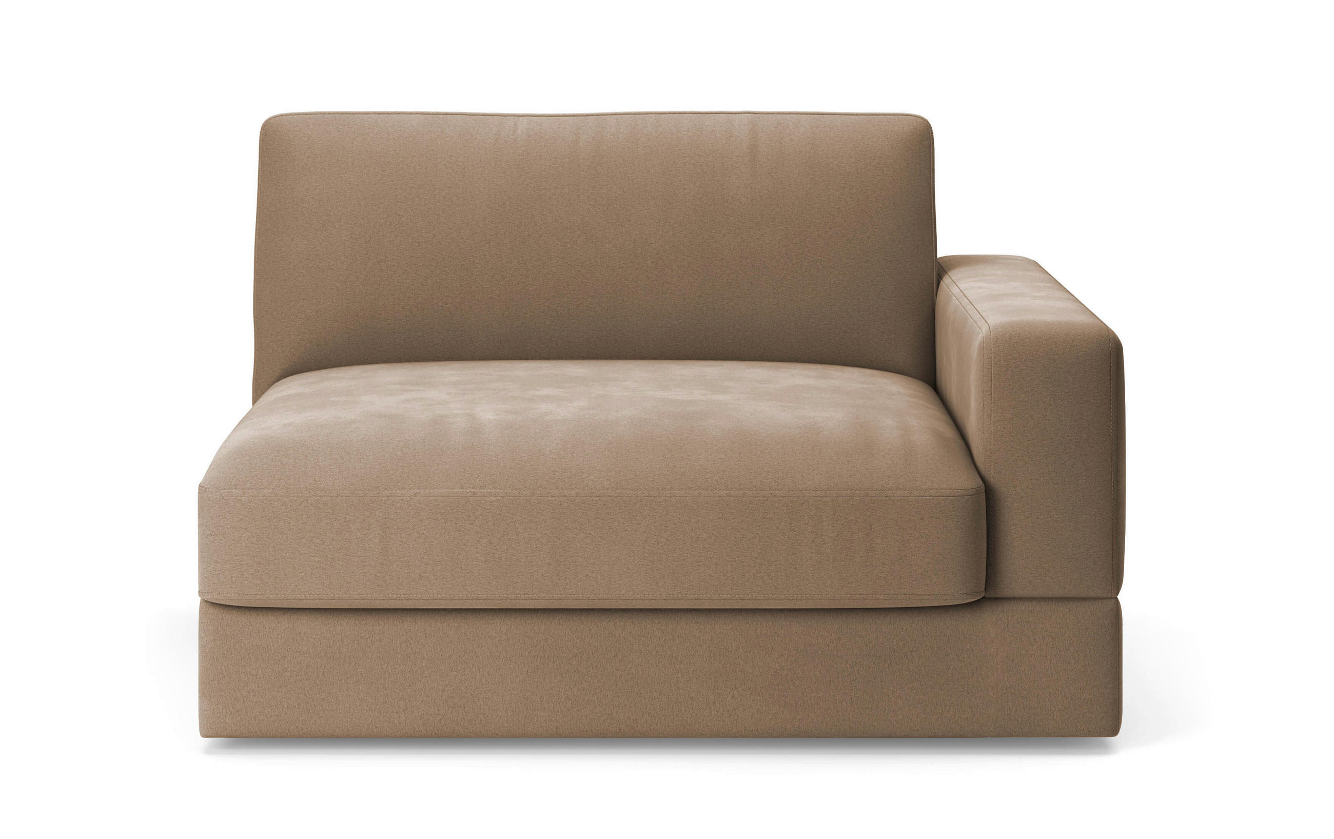 SOFAELEMENT FABIO E Mikrofaser Braun  - Schwarz/Braun, MODERN, Kunststoff/Textil (132/87/108cm) - Sit & More