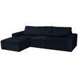ECKSOFA Anthrazit Chenille - Anthrazit/Schwarz, KONVENTIONELL, Kunststoff/Textil (168/272cm) - Carryhome
