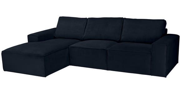 ECKSOFA Anthrazit Chenille - Anthrazit/Schwarz, KONVENTIONELL, Kunststoff/Textil (168/272cm) - Carryhome