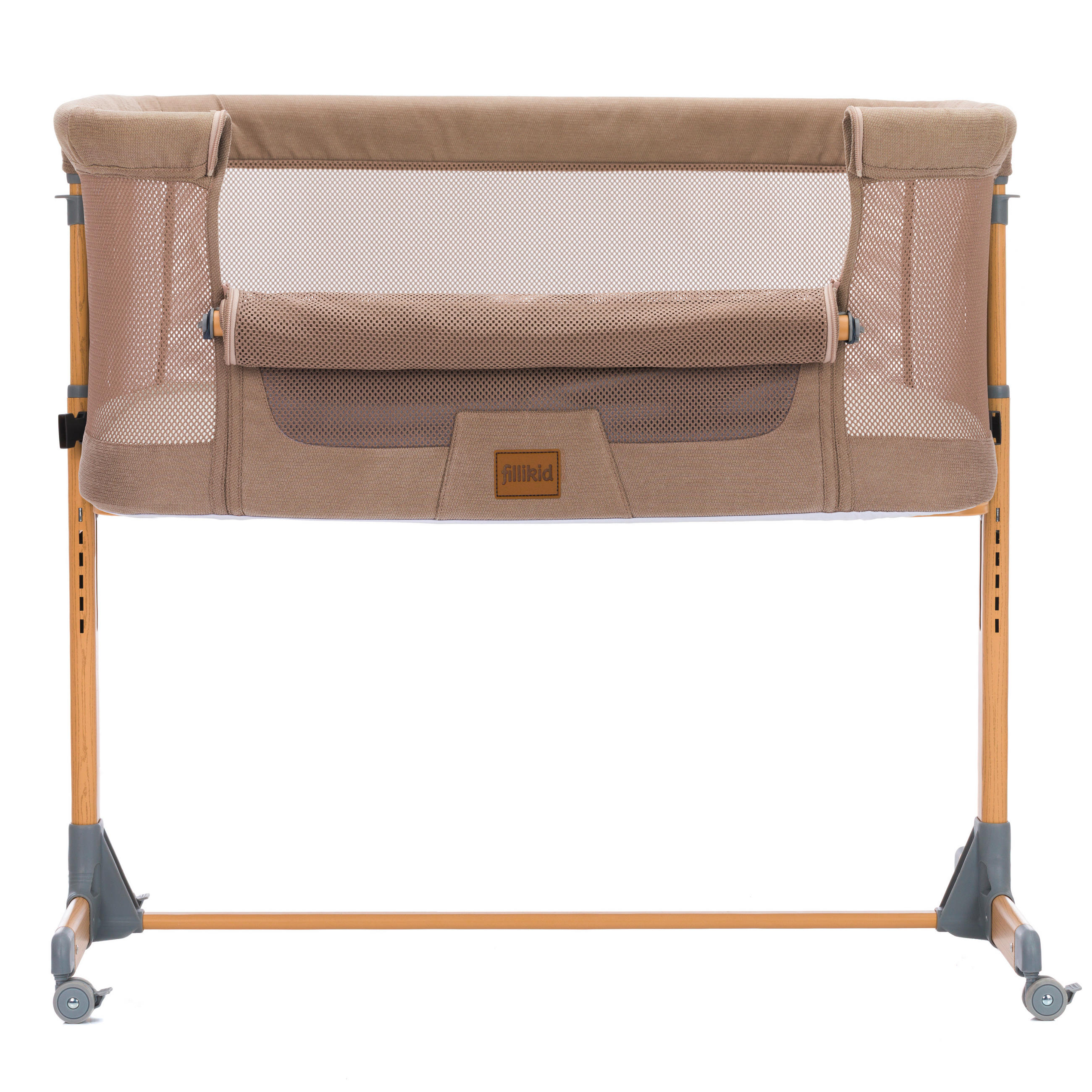 BEISTELLBETT Air   - Cappuccino, Basics, Textil/Metall (80/45cm)