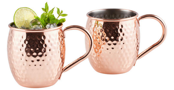 MOSCOW-MULE-BECHER - Kupferfarben, Trend, Metall (550ml) - Novel