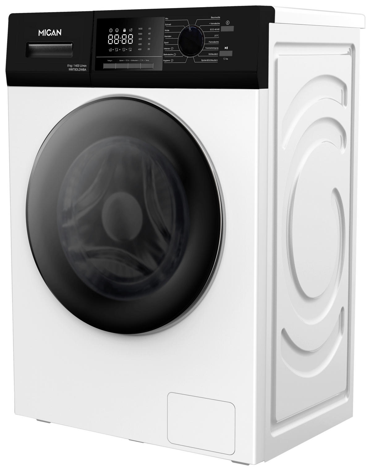 WASCHMASCHINE WMT8DLDWBA  - Weiß, Basics, Glas/Keramik (52/59,5/85cm) - Mican