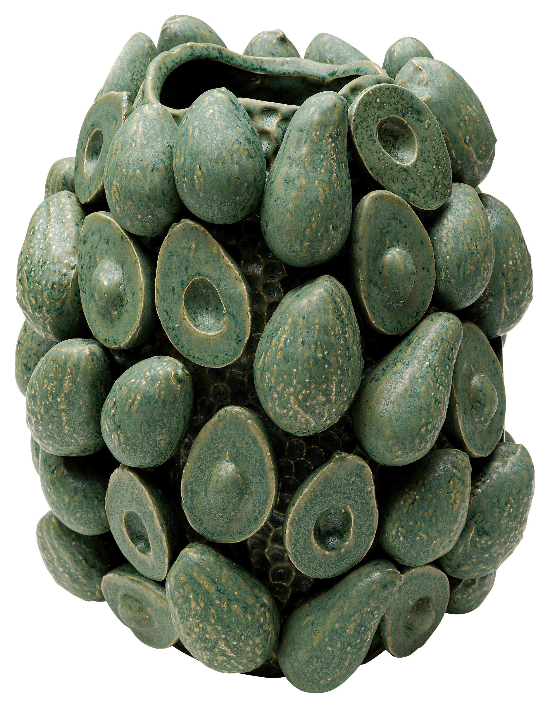 VASE 30,5 cm - Grün, Design, Keramik (24/30/23cm) - Kare-Design