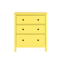 KOMODA  85/96/40 cm  žuta  - žuta/crna, Dizajnerski, metal/drvo (85/96/40cm)