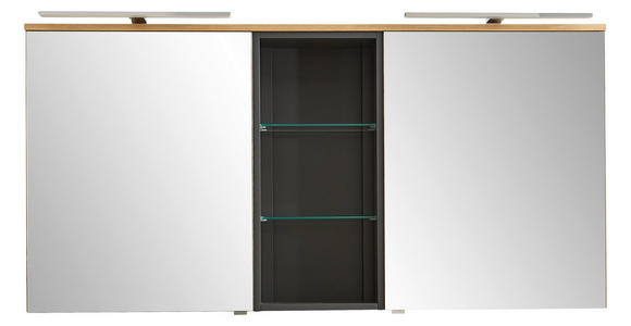 SPIEGELSCHRANK 155/75/18,8 cm  - Alteiche, KONVENTIONELL, Glas/Holz (155/75/18,8cm) - Dieter Knoll