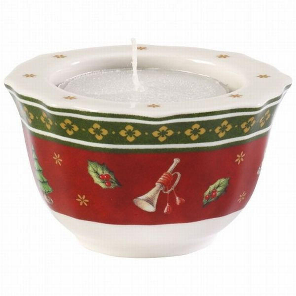 TEELICHTHALTER - Rot/Goldfarben, Design, Keramik (4cm) - Villeroy & Boch