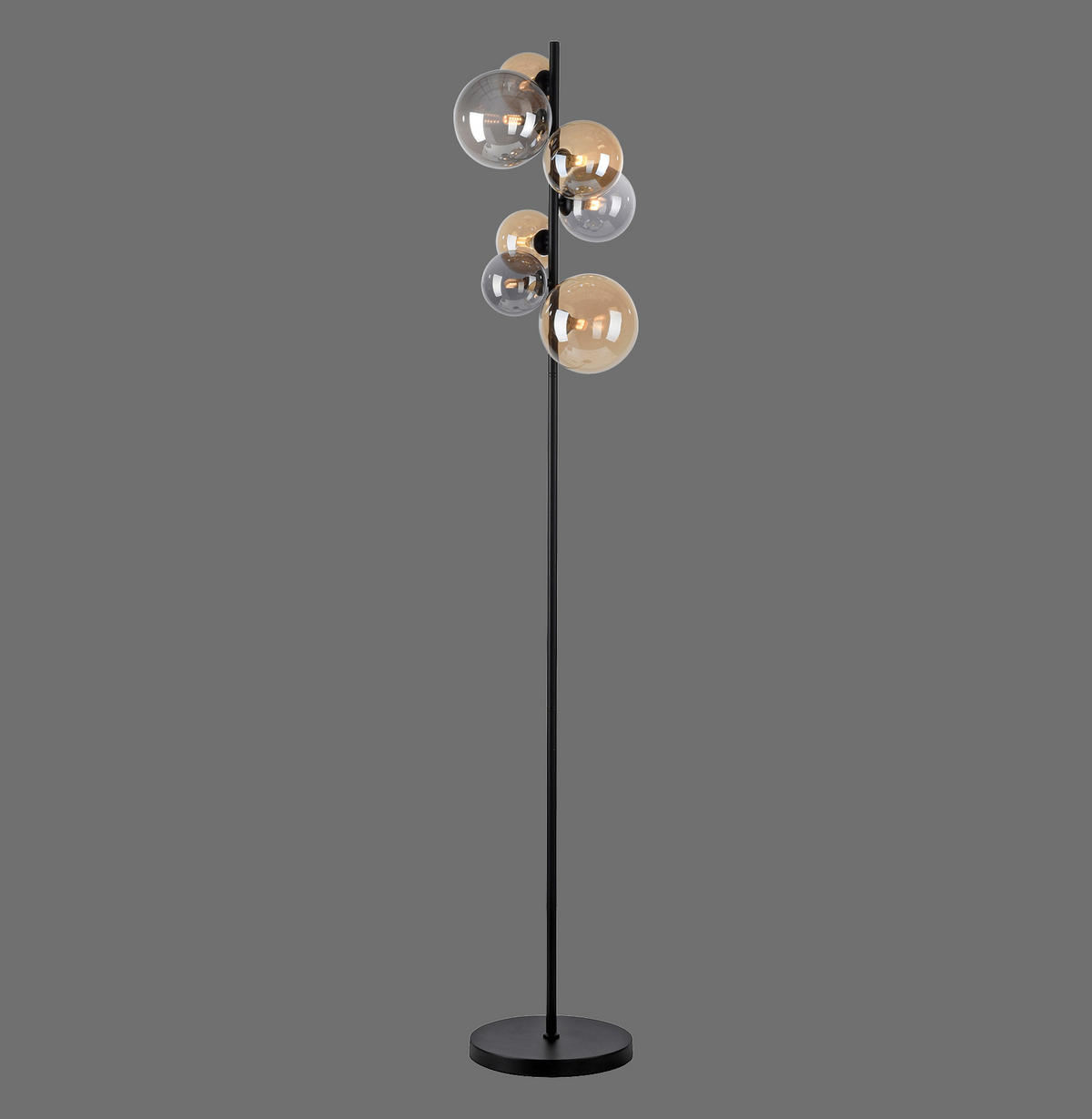 STOJACIA LED LAMPA, 35/35/155 cm - čierna, Trend, kov/plast (35/35/155cm)