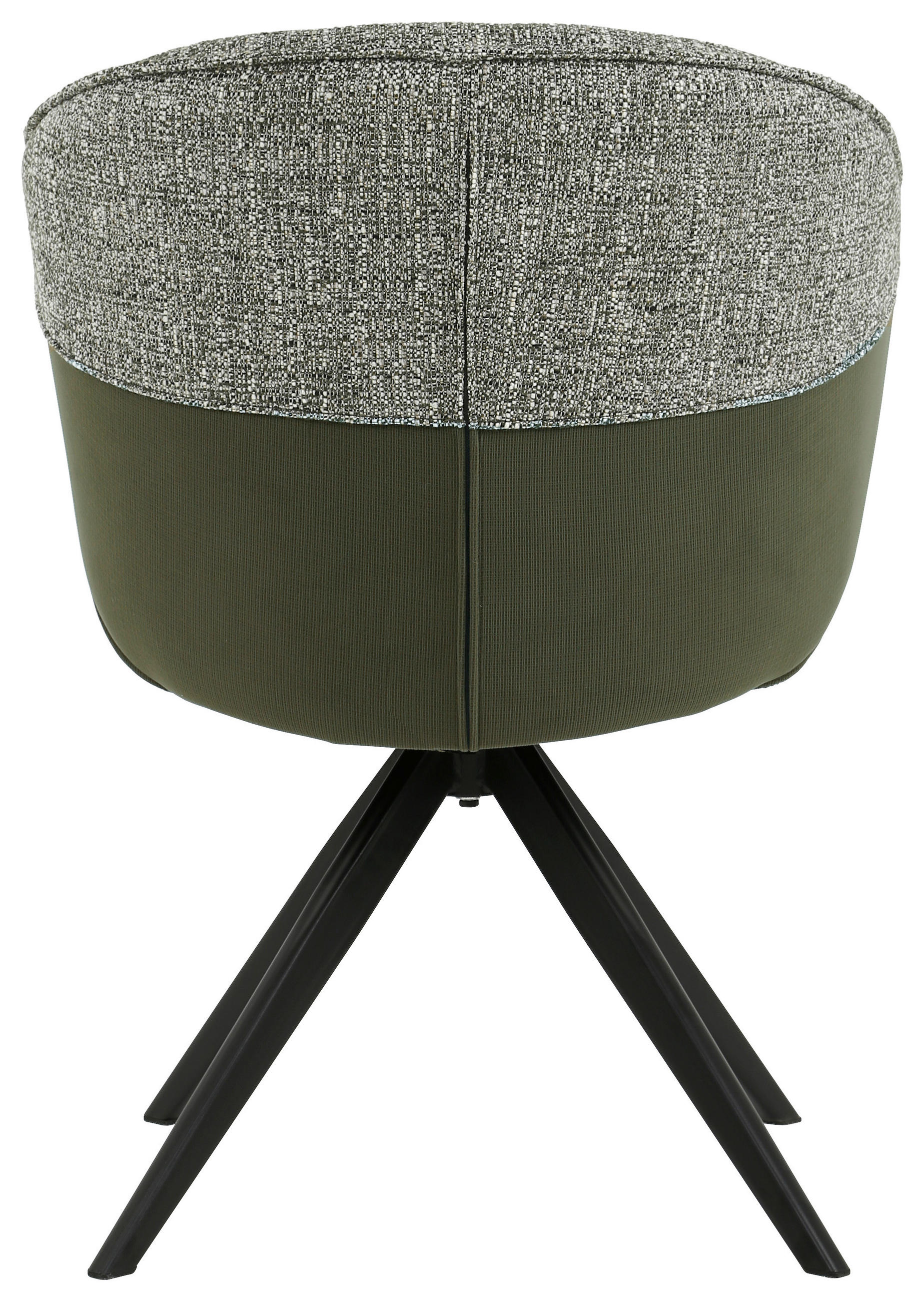 ARMLEHNSTUHL  in Eisen Webstoff, Mikrofaser  - Schwarz/Grün, Design, Textil/Metall (61/82,5/62,5cm) - Novel