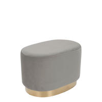 TABURETKA, drevo, textil, kompozitné drevo, 35,5/43/55 cm - svetlohnedá/sivá, Basics, drevo/kompozitné drevo (35,5/43/55cm)