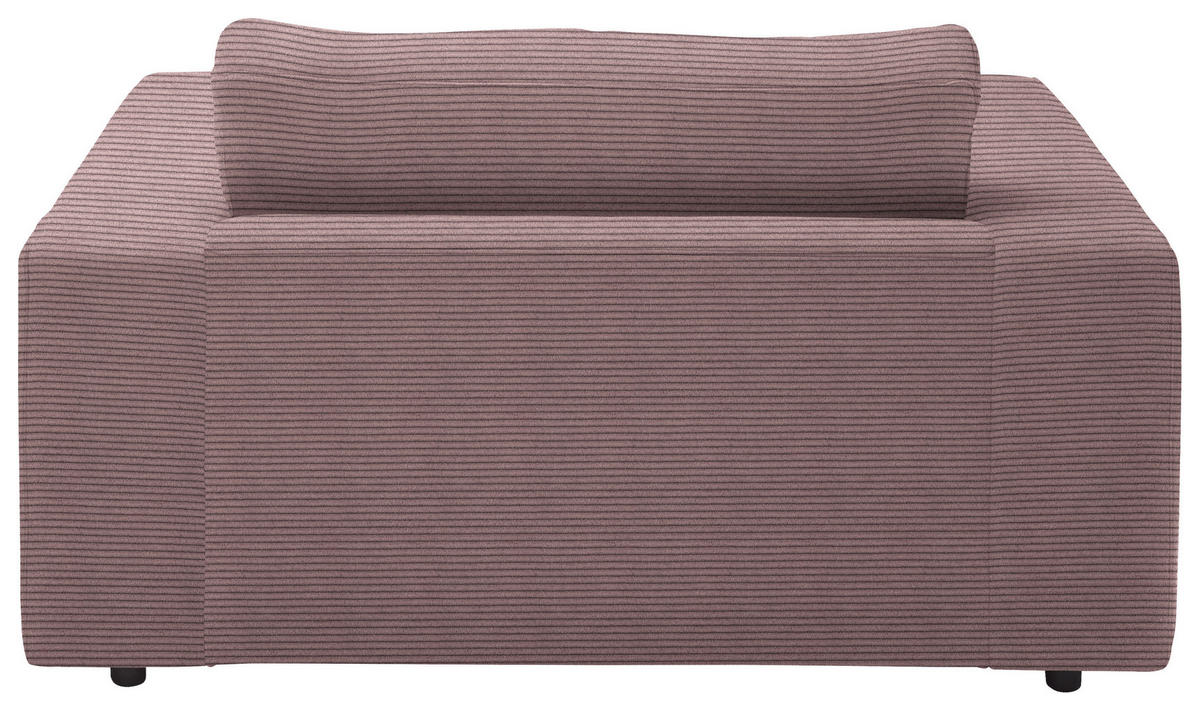 XXL-SESSEL - Schwarz/Altrosa, Design, Kunststoff/Textil (150/86/170cm) - Lomoco