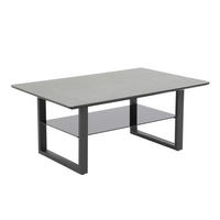 COUCHTISCH Farbglas 105/69/45 cm rechteckig Anthrazit, Schwarz  - Anthrazit/Schwarz, Basics, Glas/Holzwerkstoff (105/69/45cm) - Boxxx