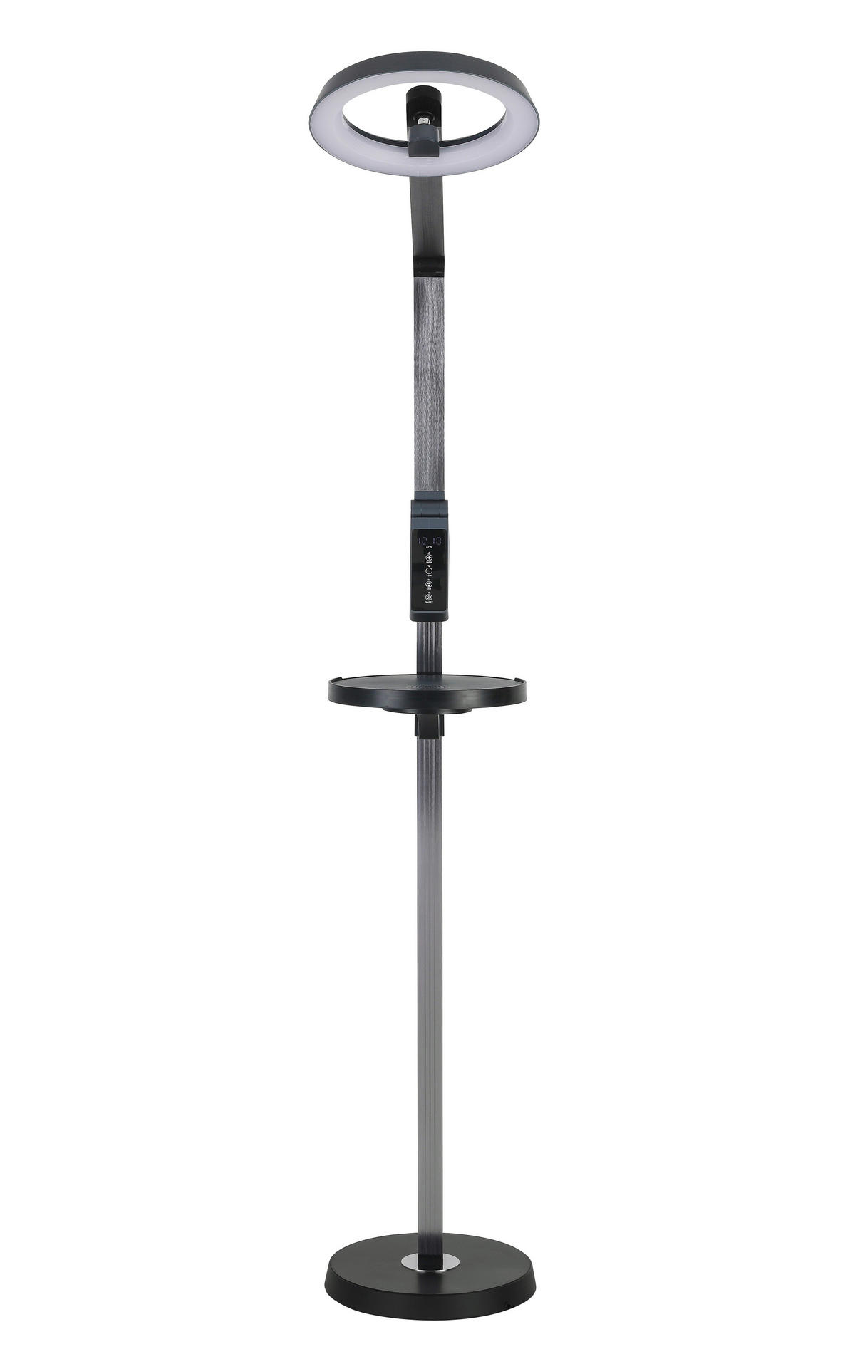 STOJACÍ LED SVÍTIDLO, 71/135 cm  - antracitová, Trend, kov/plast (71/135cm) - Novel