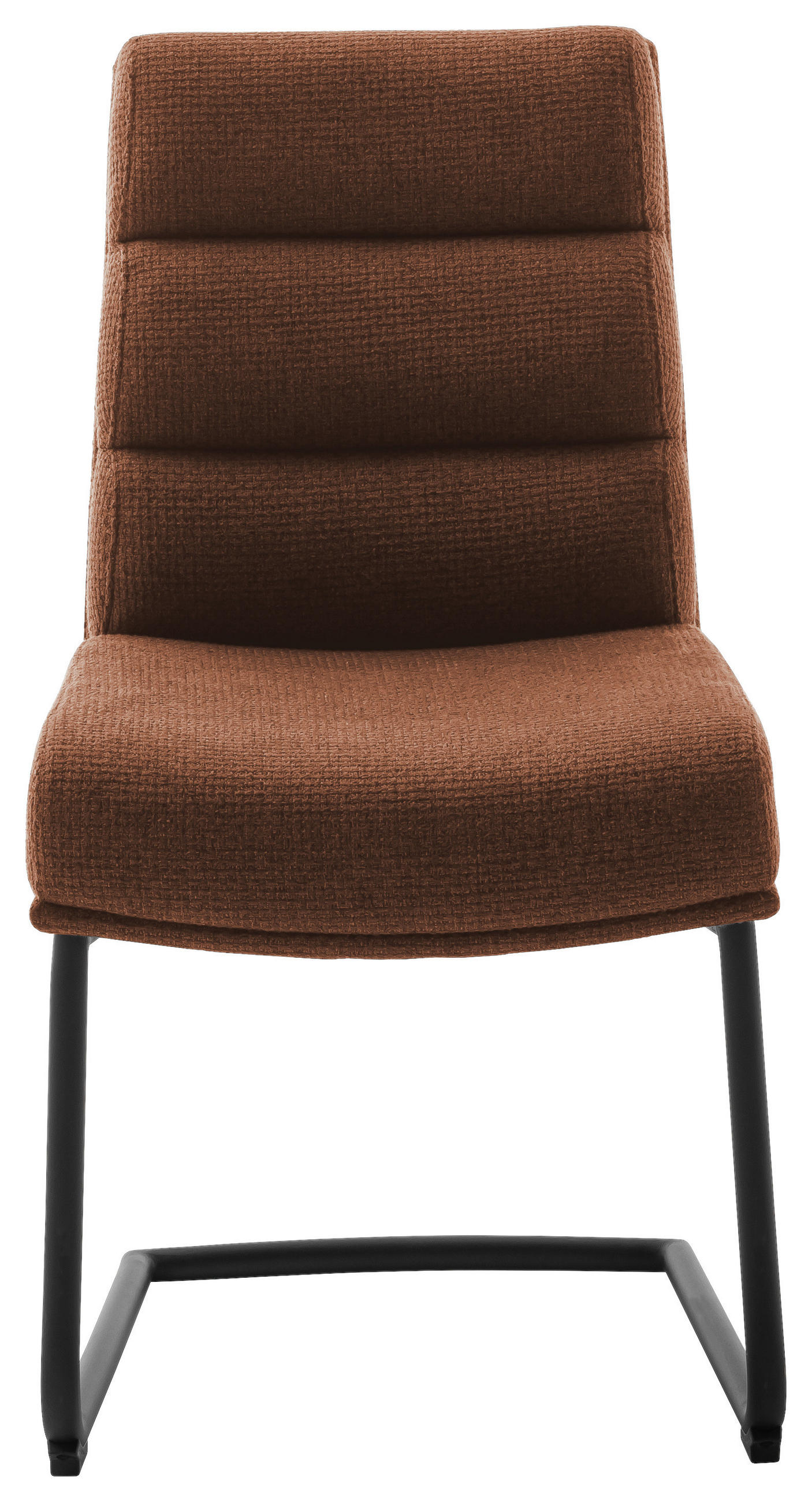 SCHWINGSTUHL  in Stahl Webstoff  - Rostfarben/Schwarz, Design, Textil/Metall (47/90/64cm) - Dieter Knoll