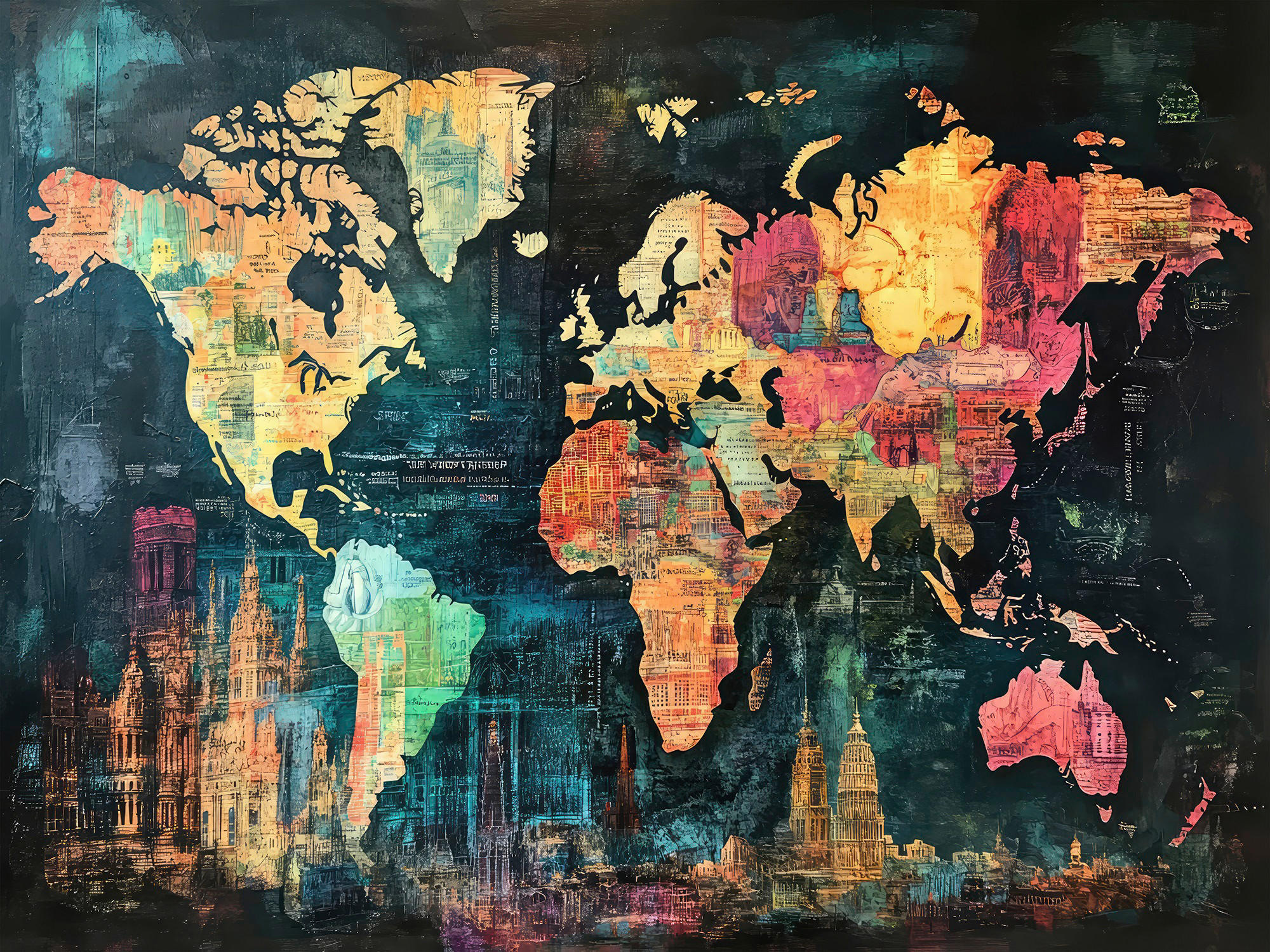 Mixed-media Bild Lilly