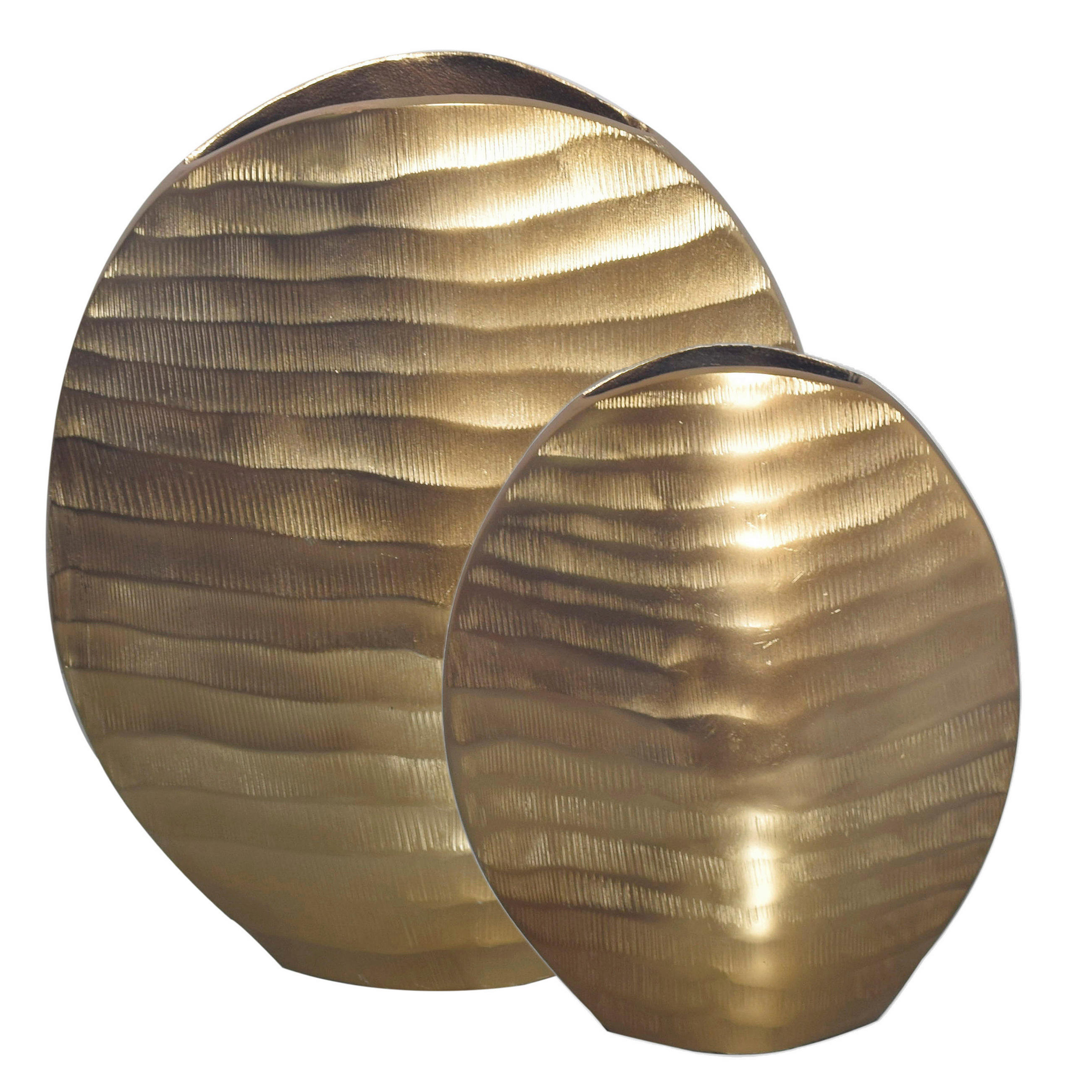 DEKORATIVNA VAZA    kovina  - zlate barve, Design, kovina (26/30,5/14cm) - Livetastic
