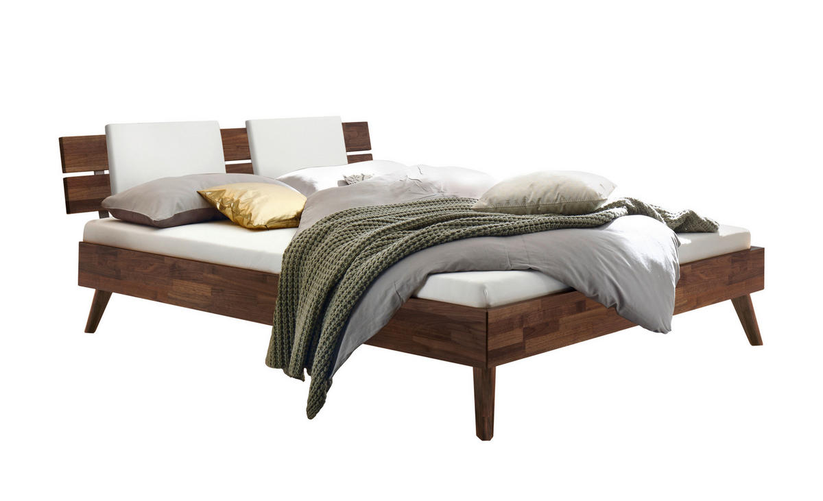 BETT 160/200 cm  in Nussbaumfarben  - Nussbaumfarben, Design, Holz (160/200cm) - Hasena