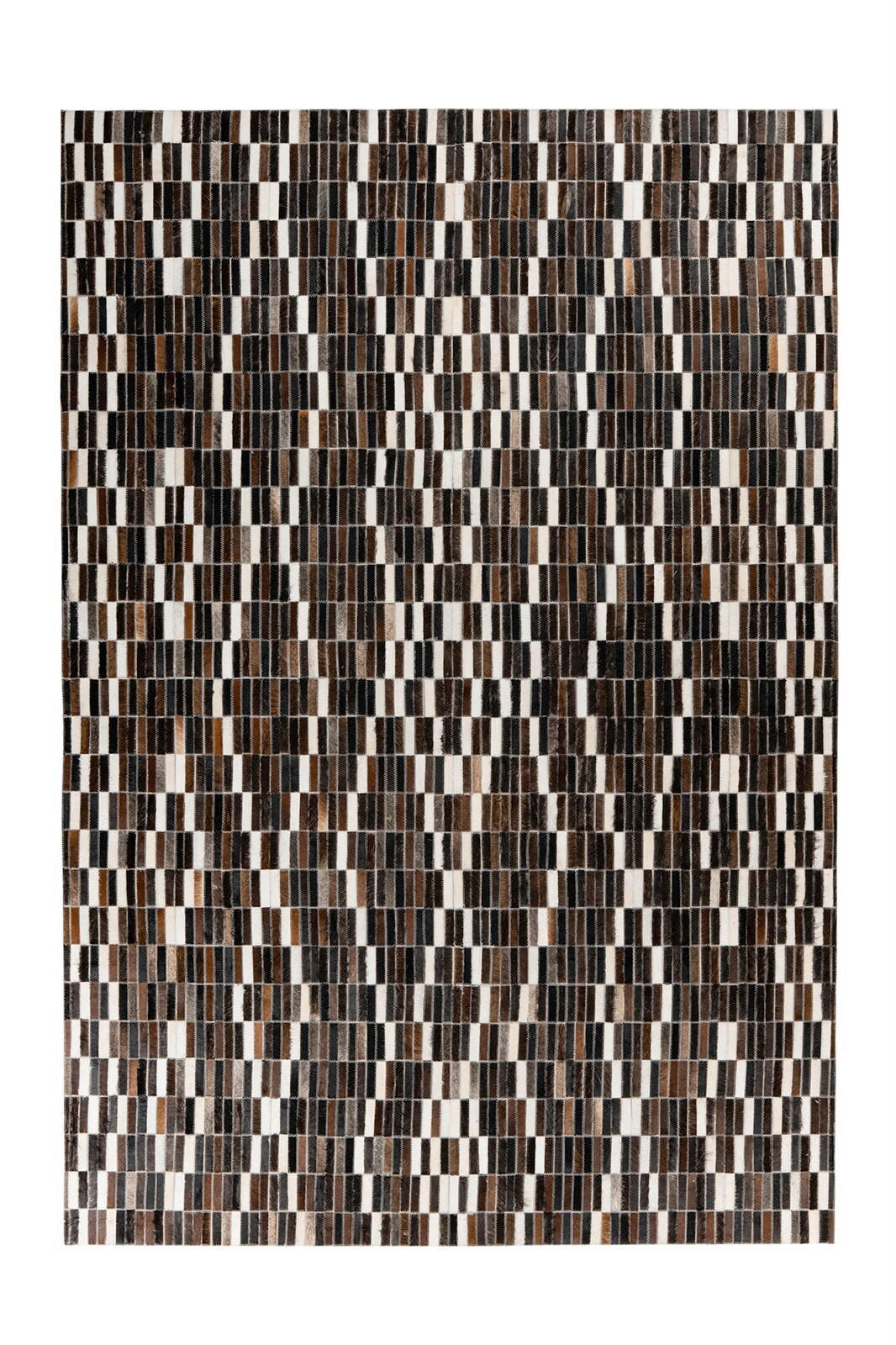 Traversă - alb/negru, Basics, piele (80/150cm) - Kayoom