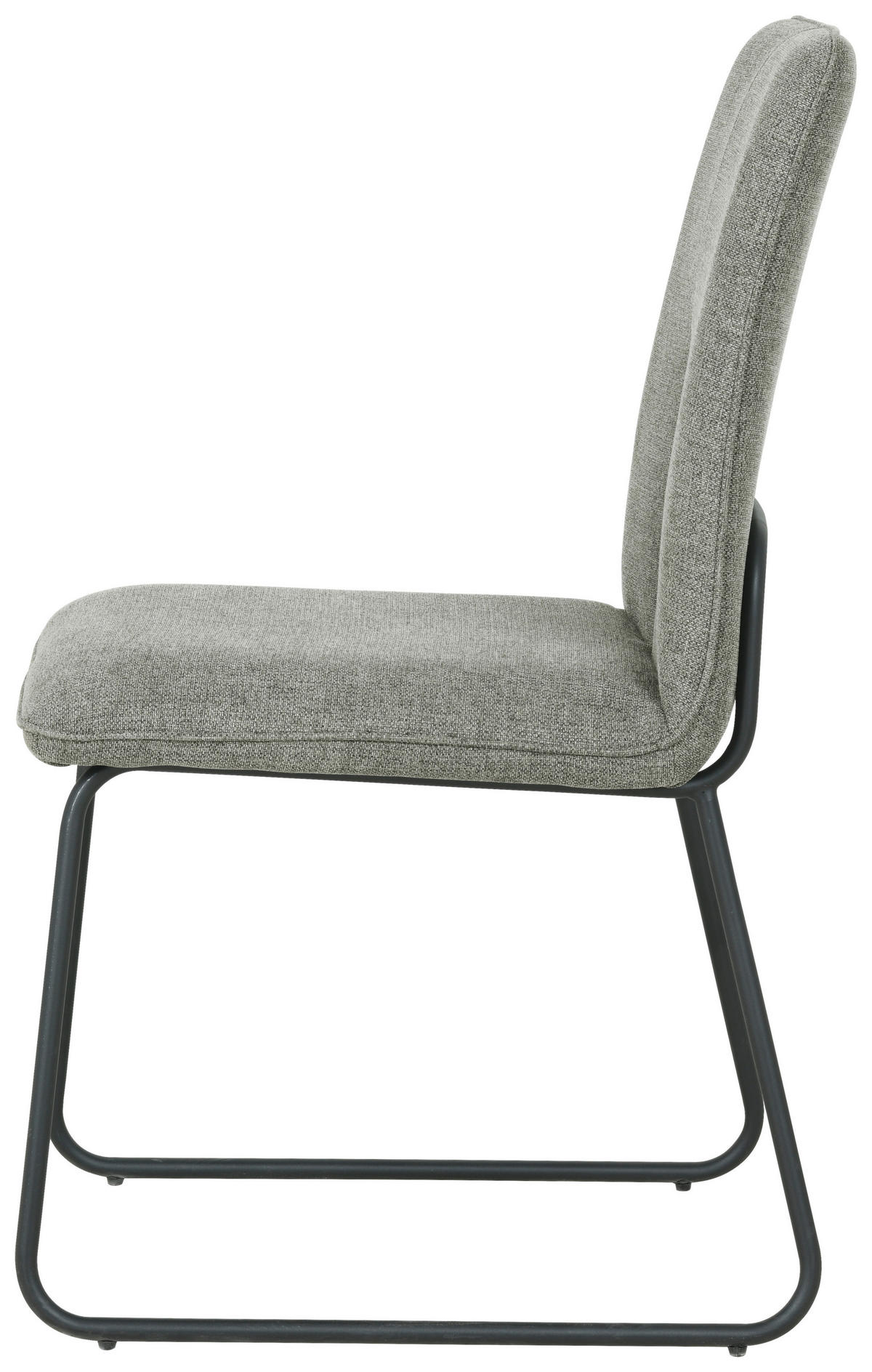 STOL järn linneimitation  - svart/grå, Design, metall/textil (48/86/59cm) - Xora