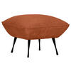 HOCKER in Textil Rostfarben  - Rostfarben/Schwarz, Konventionell, Textil/Metall (60/49/53cm) - MID.YOU