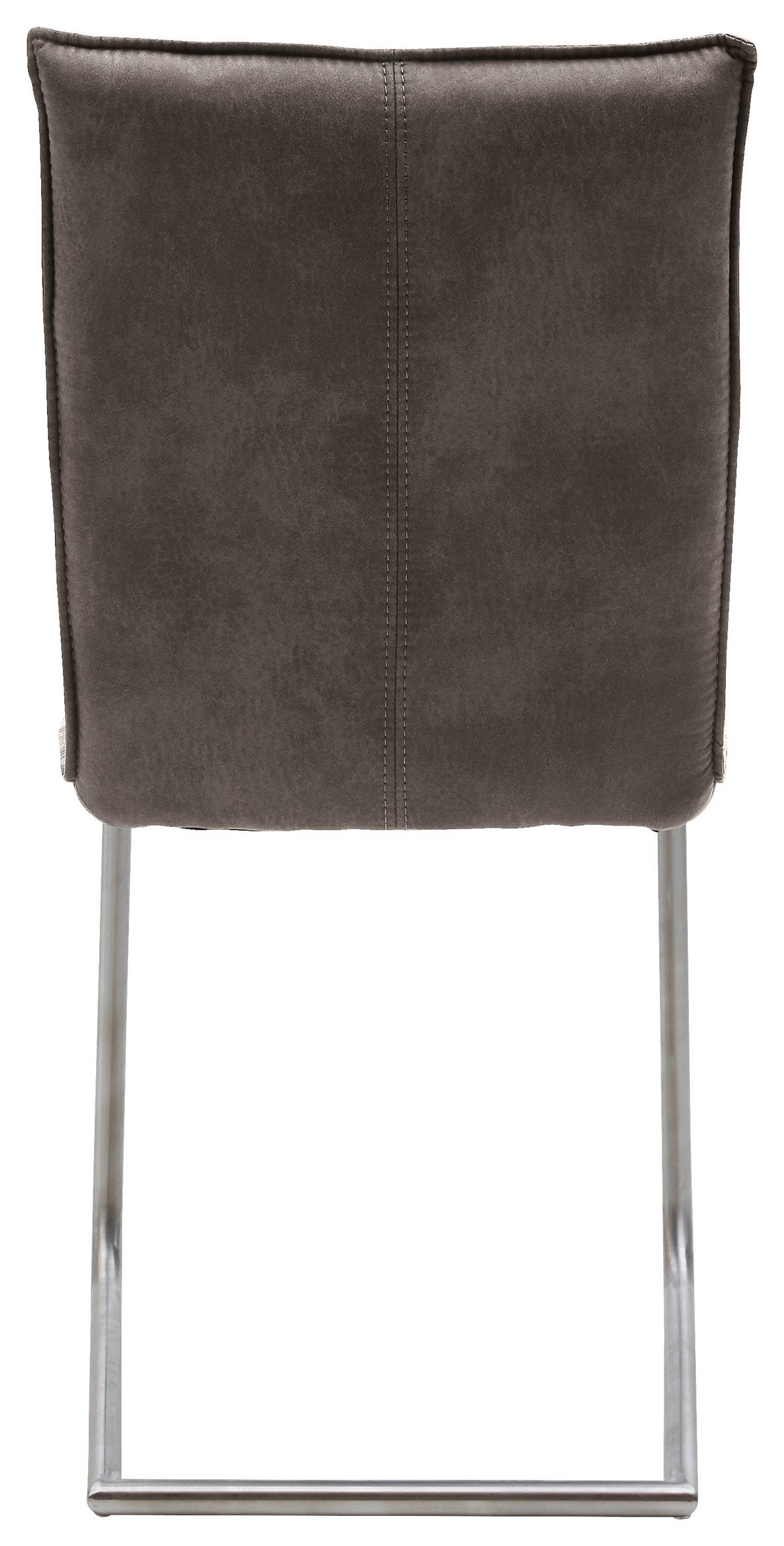 SCHWINGSTUHL  Stoffauswahl Mikrofaser  Edelstahlfarben, Hellbraun  - Hellbraun/Edelstahlfarben, Design, Textil/Metall (47/87/62cm) - Valnatura