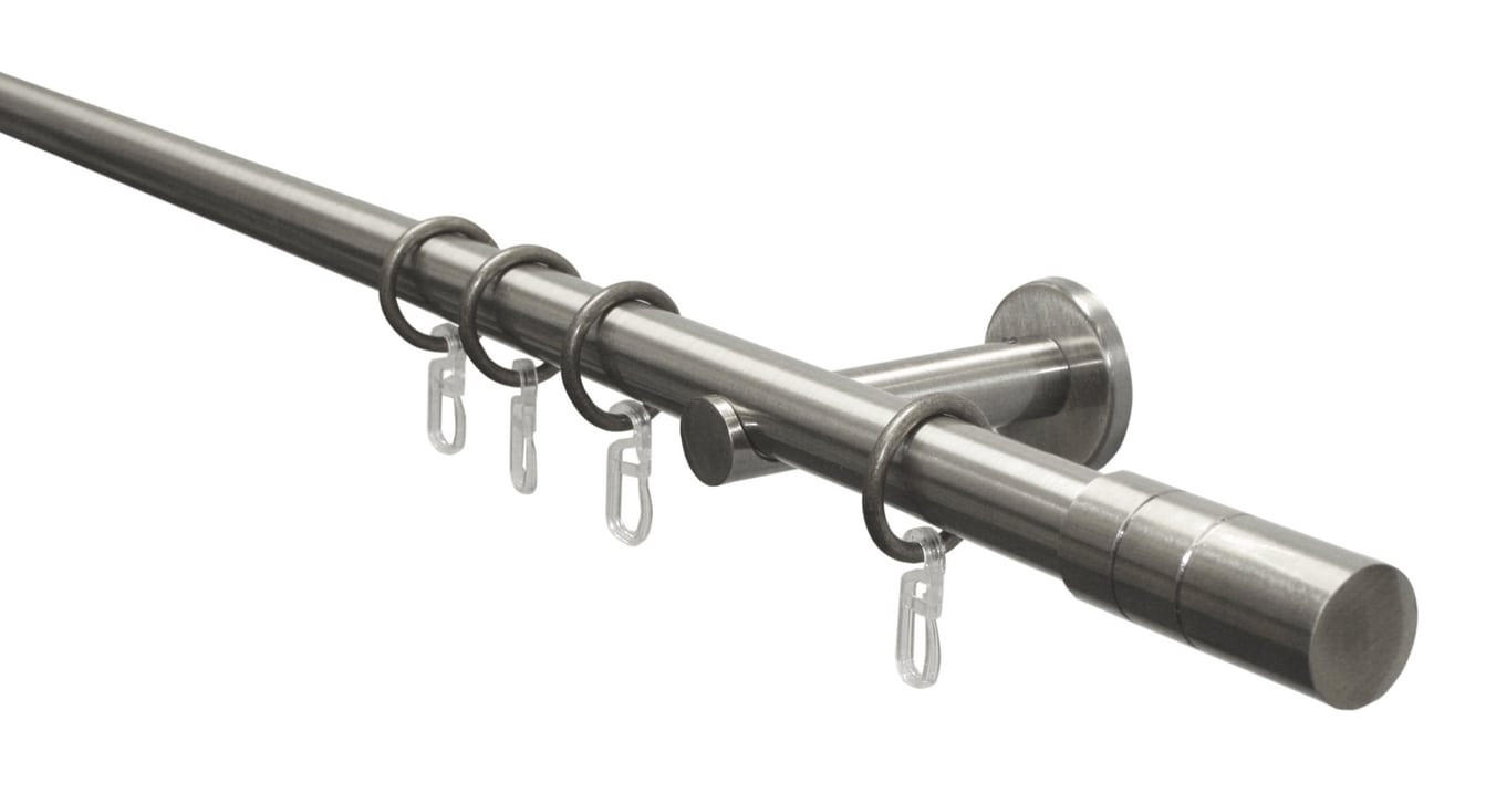KARNIŠA boje oplemenjenog čelika metal - boje oplemenjenog čelika, Basics, metal (160cm) - Gardinia