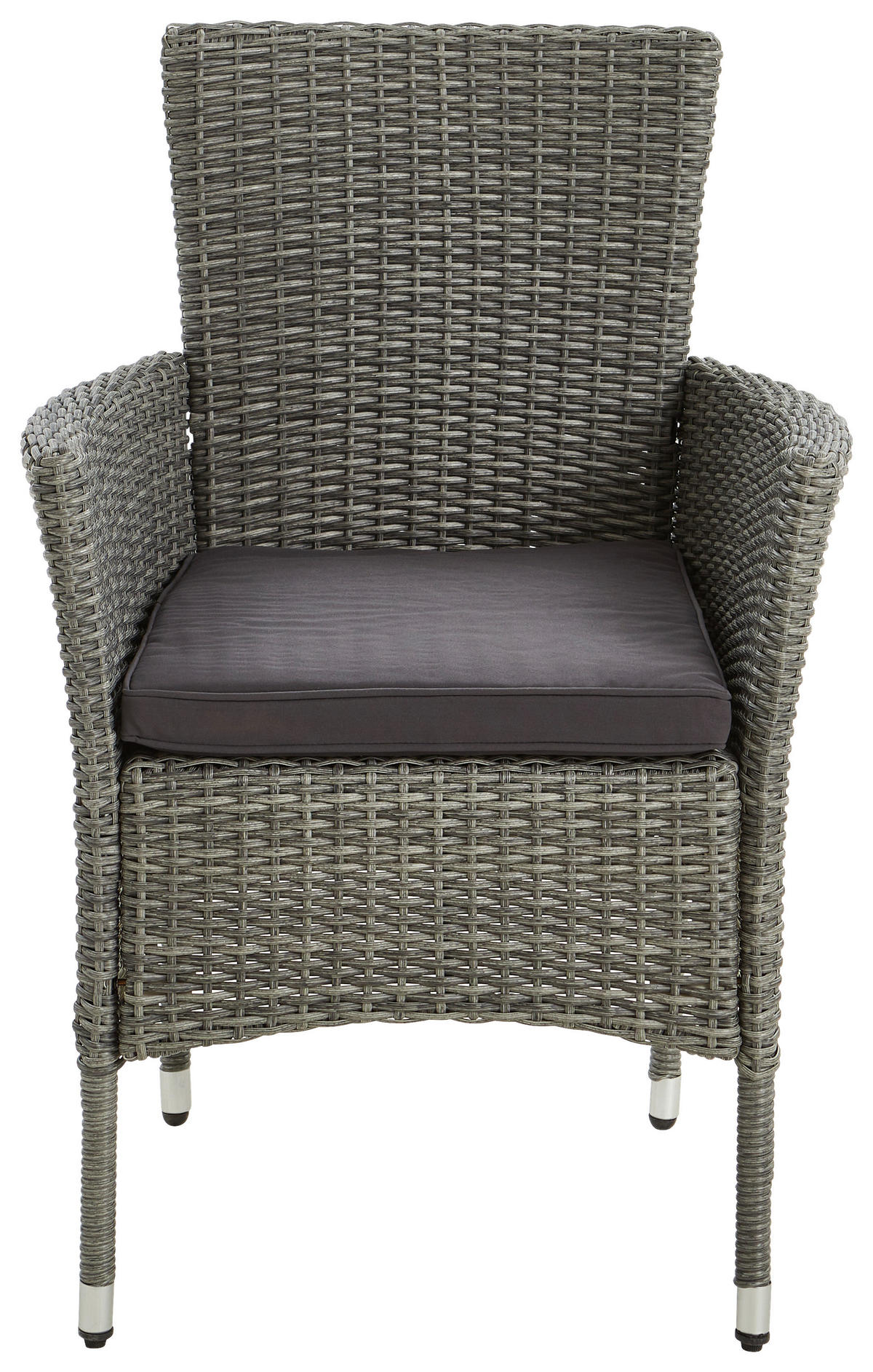 ZOSTAVA ZÁHRADNÉHO NÁBYTKU kov, plast - čierna/sivá, Modern, kov/plast (140/74/58cm) - Ambia Garden