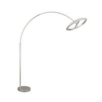 STOJACÍ LED LAMPA, 45/205 cm  - barvy niklu, Design, kov (45/205cm) - Trio Leuchten