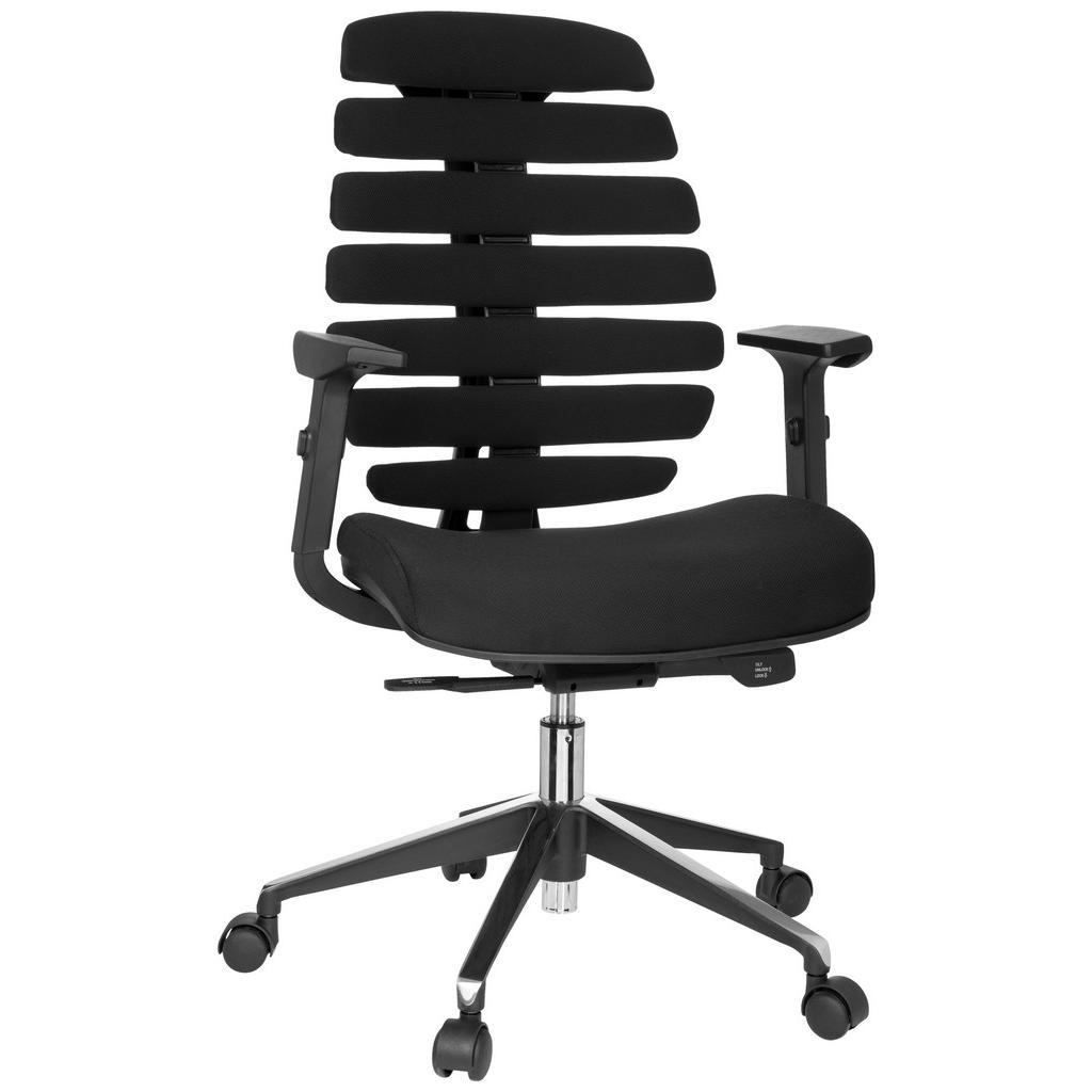 MID.YOU OTOČNÁ STOLIČKA, plochá tkanina, čierna
