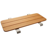 EINLEGEPLATTE Teakholz massiv Teakfarben, Greige  - Greige/Teakfarben, Basics, Holz/Metall (84/48/5cm) - Stern